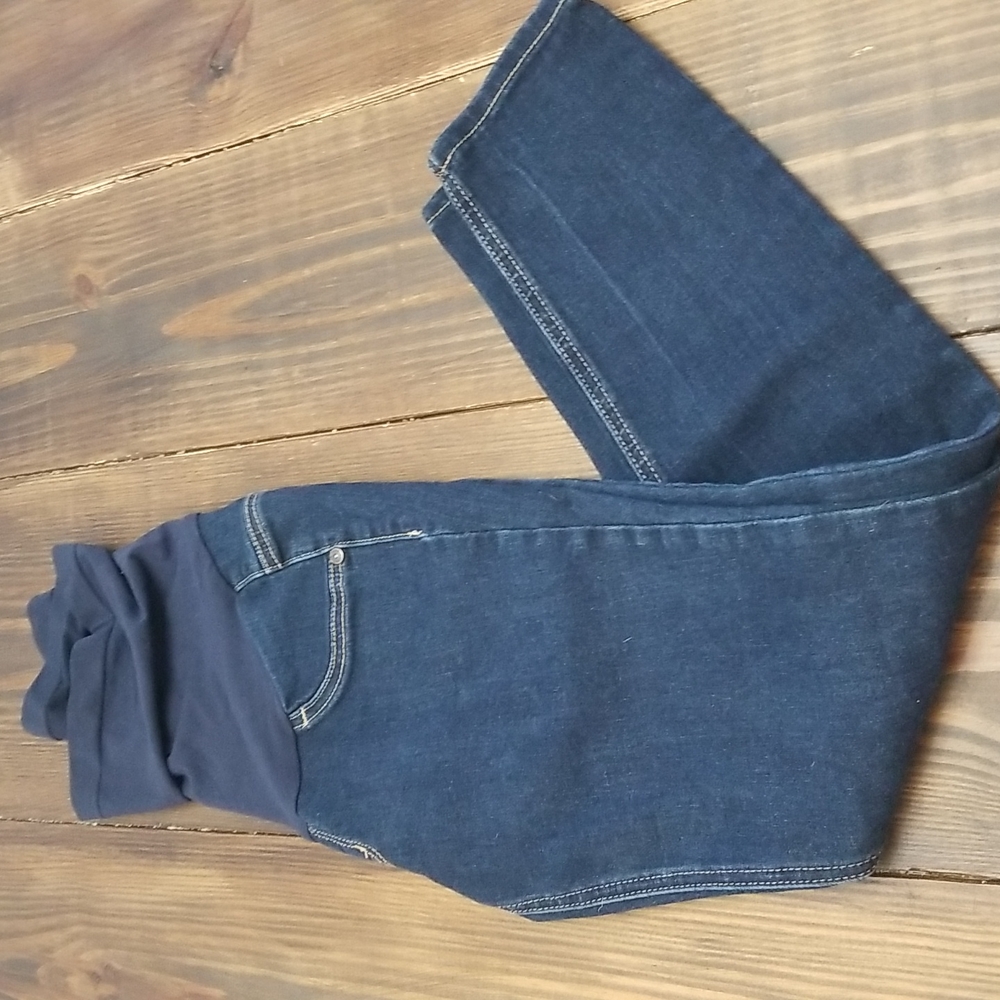 Indigo Blue Skinny Maternity Jeans Size Petite XS
